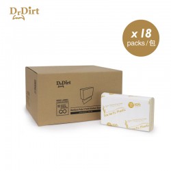 Dr.Dirt 迷你廚房浴室食品級竹漿抹手紙廚房紙 去塑化包裝 (18包1箱)  